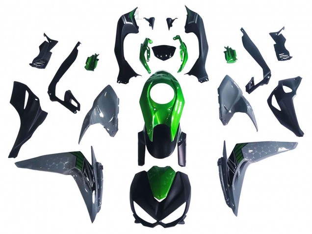 Black Green Grey 2014-2019 Kawasaki Z1000 Motorcycle Fairings