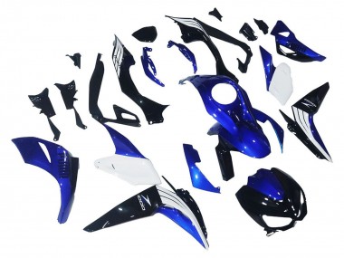 White Blue Black 2014-2019 Kawasaki Z1000 Motorcycle Fairings