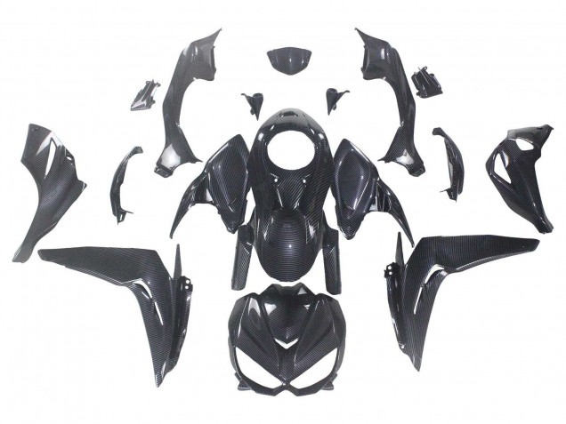 Black Carbon Fiber 2014-2019 Kawasaki Z1000 Motorcycle Fairings