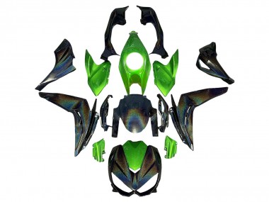 Green Rainbow 2014-2019 Kawasaki Z1000 Motorcycle Fairings