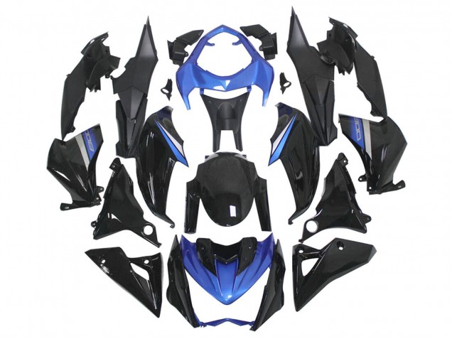Blue Glossy Black 2014-2019 Kawasaki Z1000 Motorcycle Fairings