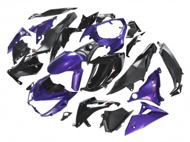 Purple Glossy Black Matte Black 2014-2019 Kawasaki Z1000 Motorcycle Fairings