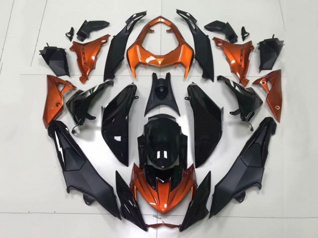 Orange Glossy Black Matte Black 2014-2019 Kawasaki Z1000 Motorcycle Fairings