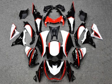 Glossy Black White Red 2014-2019 Kawasaki Z1000 Motorcycle Fairings