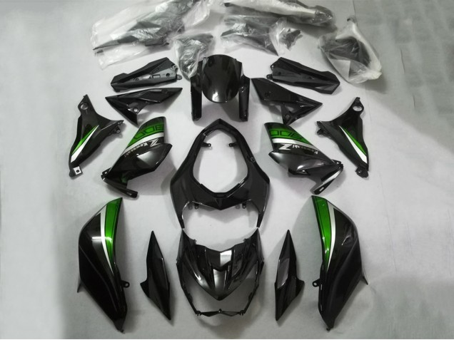 Glossy Black Green Silver 2013-2018 Kawasaki Z800 Motorcycle Fairings