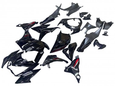 Glossy Black Red 2013-2018 Kawasaki Z800 Motorcycle Fairings