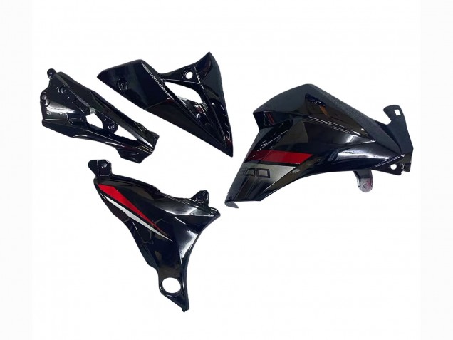 Glossy Black Red 2013-2018 Kawasaki Z800 Motorcycle Fairings