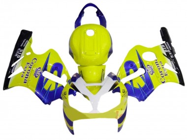 Yellow White Blue Corona Extra 2002-2006 Kawasaki ZX12R Motorcycle Fairings