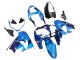 Blue Black 2000-2001 Kawasaki ZX9R Motorcycle Fairings