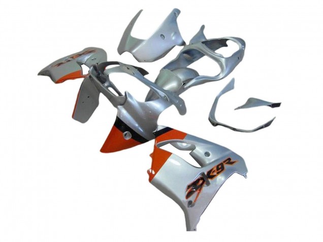 Silver Red 2000-2001 Kawasaki ZX9R Motorcycle Fairings