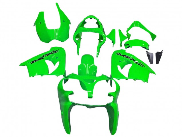 Green 2000-2001 Kawasaki ZX9R Motorcycle Fairings