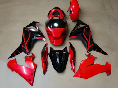 Red Glossy Black Stripe 2019-2020 Honda CBR650R Motorcycle Fairings
