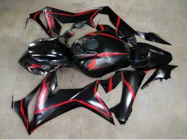 Glossy Black Red Stripe 2019-2020 Honda CBR650R Motorcycle Fairings