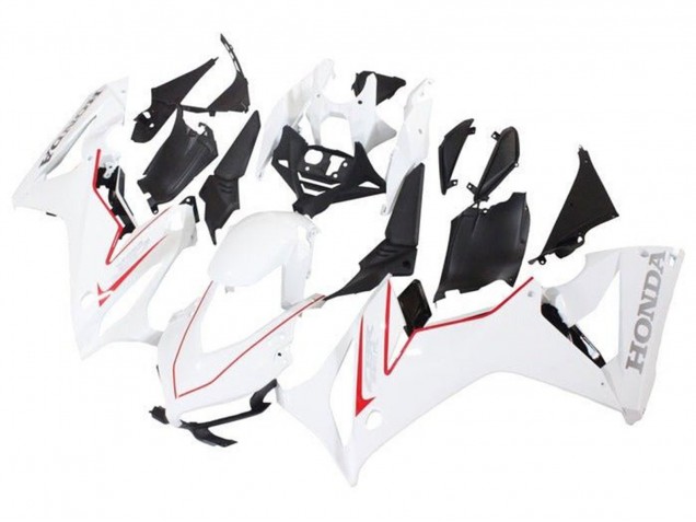 White Red Black 2019-2020 Honda CBR650R Motorcycle Fairings