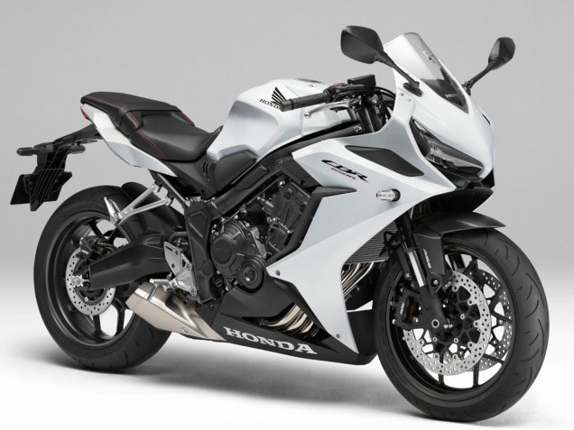 Pearl White 2024-2025 Honda CBR650R Motorcycle Fairings