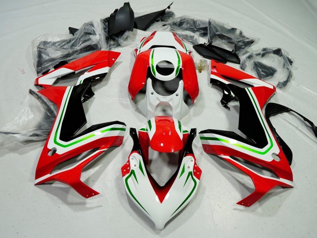 White Red Green Black 2021-2023 Honda CBR650R Motorcycle Fairings