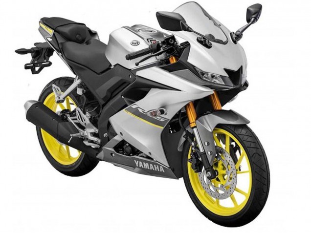 Matte Silver Yellow 2018-2024 Yamaha YZF R15 Motorcycle Fairings