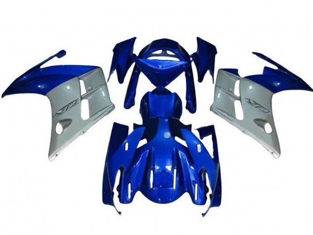 Blue White 2001-2006 Yamaha FJR1300 Motorcycle Fairings