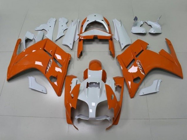 Orange White 2007-2012 Yamaha FJR1300 Motorcycle Fairings