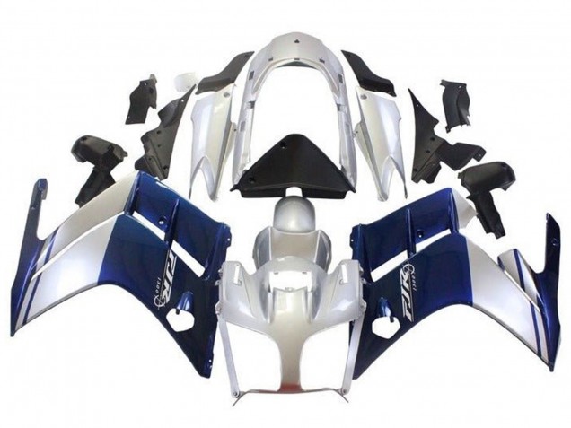 Dark Blue Silver 2007-2012 Yamaha FJR1300 Motorcycle Fairings
