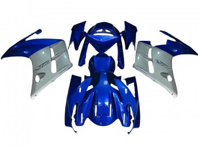 Blue Silver 2007-2012 Yamaha FJR1300 Motorcycle Fairings