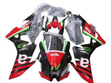 Red Green Black Stripe 2009-2015 Aprilia RSV4 1000 Motorcycle Fairings