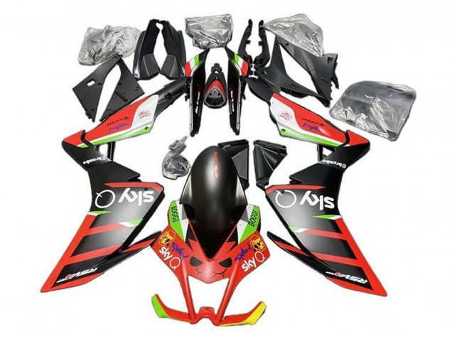 Matte Black Red Green White 2009-2015 Aprilia RSV4 1000 Motorcycle Fairings