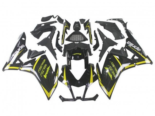 Black Yellow 2009-2015 Aprilia RSV4 1000 Motorcycle Fairings