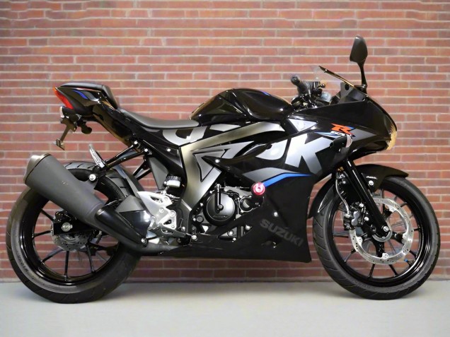 Black Silver Blue 2017-2025 Suzuki GSXR125 Motorcycle Fairings
