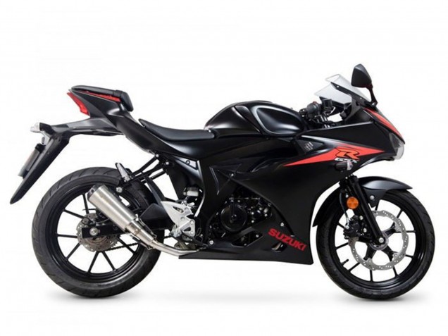 Black Red Stripe 2017-2025 Suzuki GSXR125 Motorcycle Fairings