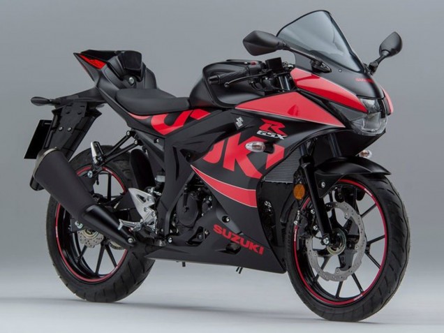 Black Red 2017-2025 Suzuki GSXR125 Motorcycle Fairings
