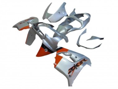 Silver Orange Black 2002-2003 Kawasaki ZX9R Motorcycle Fairings