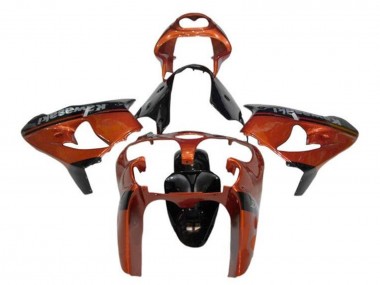 Orange Black 2002-2003 Kawasaki ZX9R Motorcycle Fairings