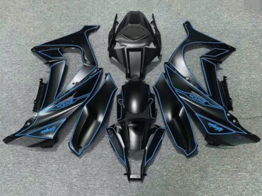 Matte Black Blue 2011-2015 Kawasaki ZX10R Motorcycle Fairings