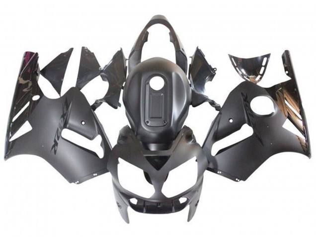 Matte Black Glossy Black 2000-2001 Kawasaki ZX12R Motorcycle Fairings