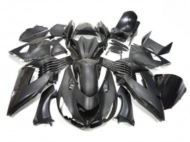 Faux Carbon Fiber 2006-2011 Kawasaki ZX14R ZZR1400 Motorcycle Fairings