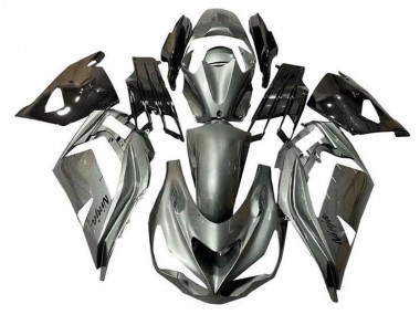 Metallic Silver Black 2012-2024 Kawasaki ZX14R ZZR1400 Motorcycle Fairings