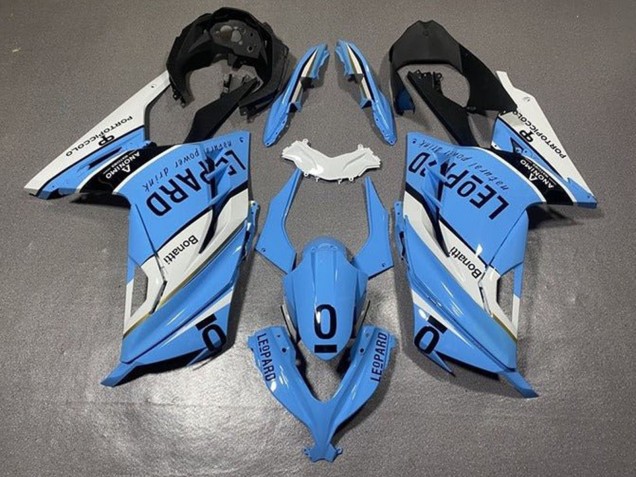 White Blue Black Leopard 2013-2024 Kawasaki EX300 Motorcycle Fairings
