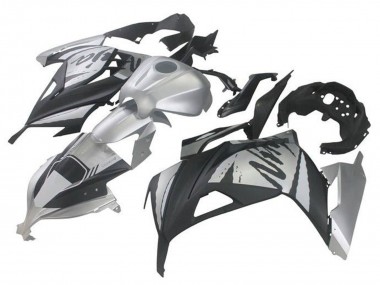 Silver Black 2013-2024 Kawasaki EX300 Motorcycle Fairings