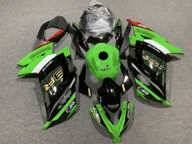 Green White Black Red Elf 2013-2024 Kawasaki EX300 Motorcycle Fairings