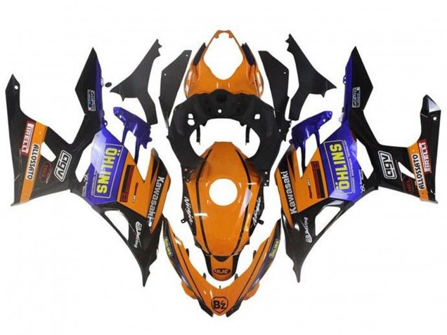 Orange Black Blue Yellow OHLINS 2018-2024 Kawasaki Ninja 400 Motorcycle Fairings