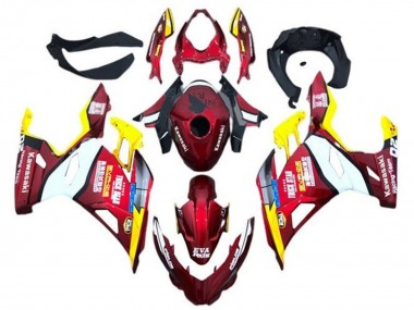 Red Yellow White Blue Eva Racing 2018-2024 Kawasaki Ninja 400 Motorcycle Fairings