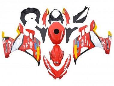 Red White Yellow Black Trick Star Bridgestone 2018-2024 Kawasaki Ninja 400 Motorcycle Fairings