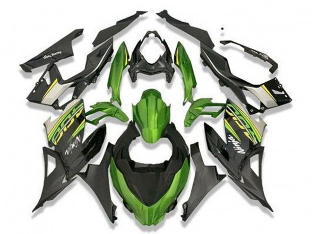 Green Black Grey 2018-2024 Kawasaki Ninja 400 Motorcycle Fairings
