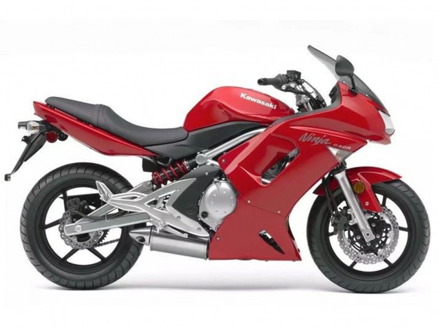 Red 2006-2008 Kawasaki Ninja 650 EX650 Motorcycle Fairings