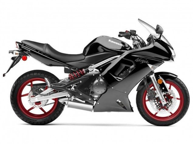 Glossy Black Matte Black 2006-2008 Kawasaki Ninja 650 EX650 Motorcycle Fairings