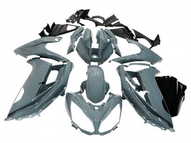 Grey 2012-2016 Kawasaki Ninja 650 EX650 Motorcycle Fairings