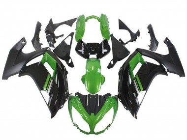 Green Black 2012-2014 Kawasaki Ninja ER6F Motorcycle Fairings