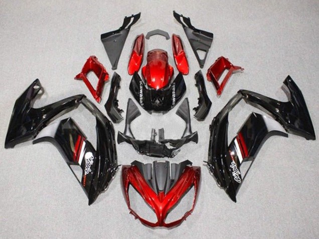 Red Glossy Black 2012-2016 Kawasaki Ninja 650 EX650 Motorcycle Fairings