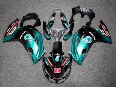 Blue Glossy Black Petronas 2012-2016 Kawasaki Ninja 650 EX650 Motorcycle Fairings